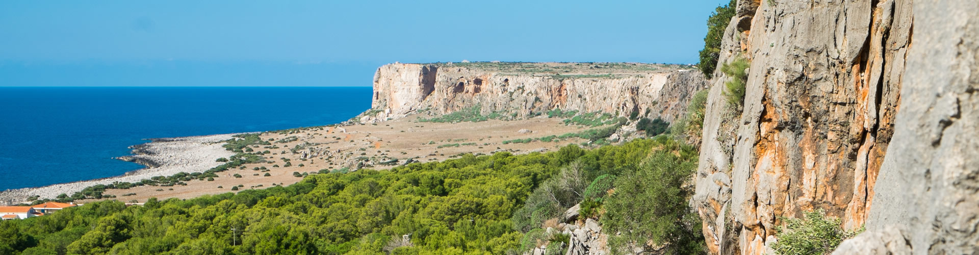 Le pareti rocciose a San Vito Lo Capo